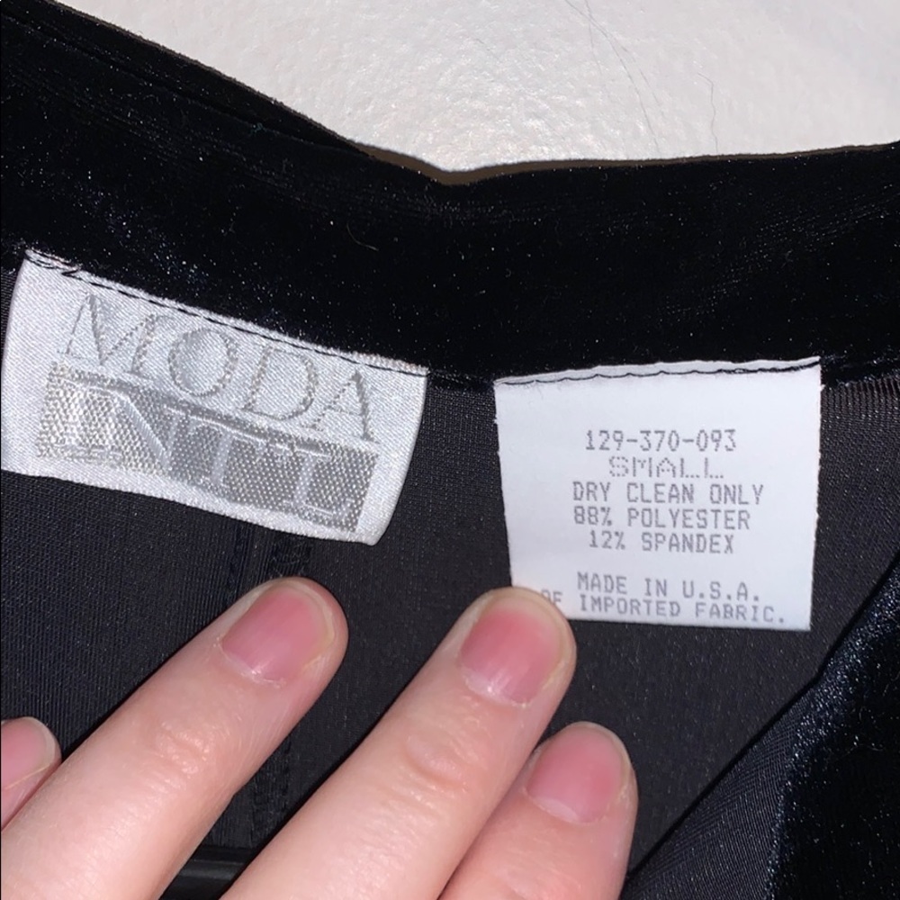 Vintage Moda International Velour Dress - Picture 3 of 4